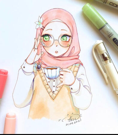 Tea Time Hijabi