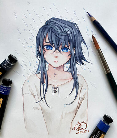 [Original] - Shira in Rain